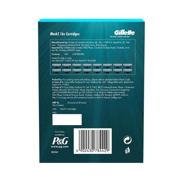 Gillette Mach3 Fresh Clean Shaving Cartridges 16's - Razors & Cartridges
