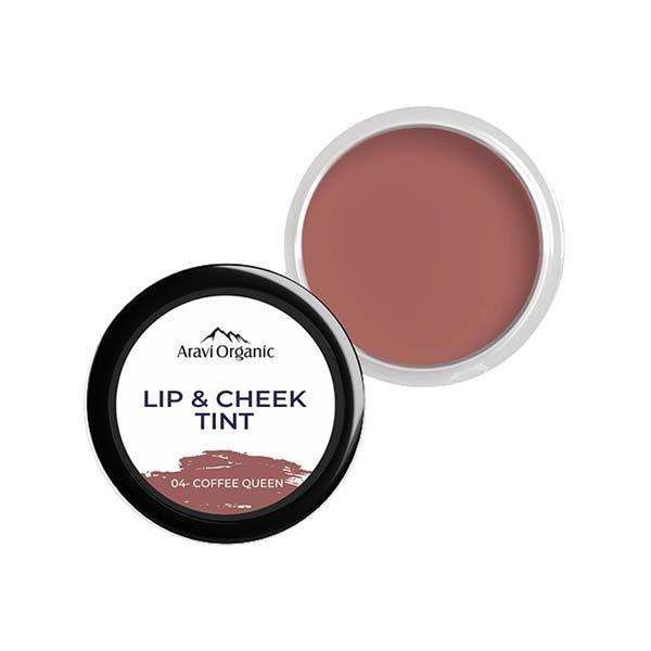 Netmeds | Aravi Organic Long Lasting Matte Finish Lip and Cheek Tint For Lips, Eyelid and Cheek - Coffee Queen 8 gm