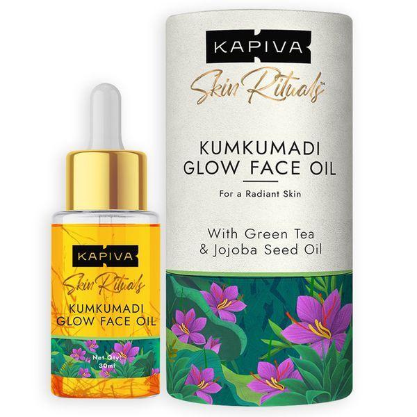 Netmeds | Kapiva Skin Rituals Kumkumadi Glow Face Oil - Green Tea & Jojoba Seed Oil 30 ml