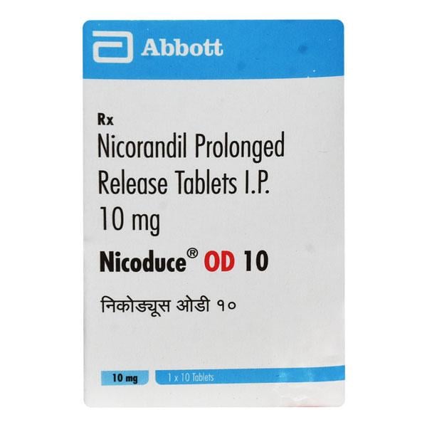 Nicoduce OD 10mg Tablet 10'S - Angina