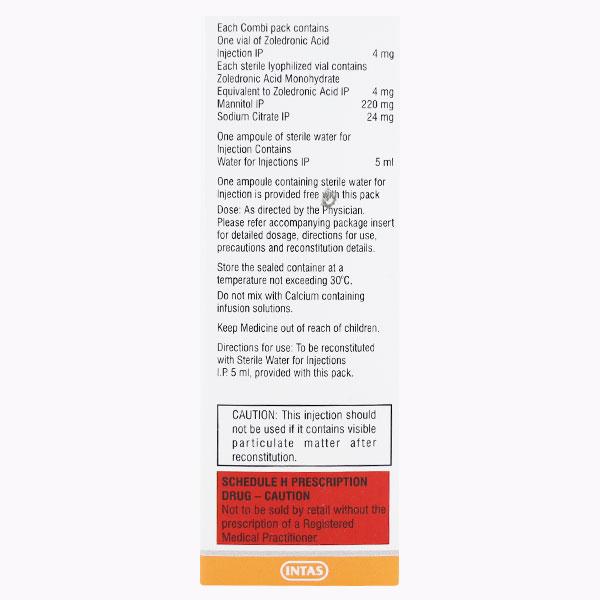 Zolasta 4mg Injection 1'S - Bone Metabolism-Age