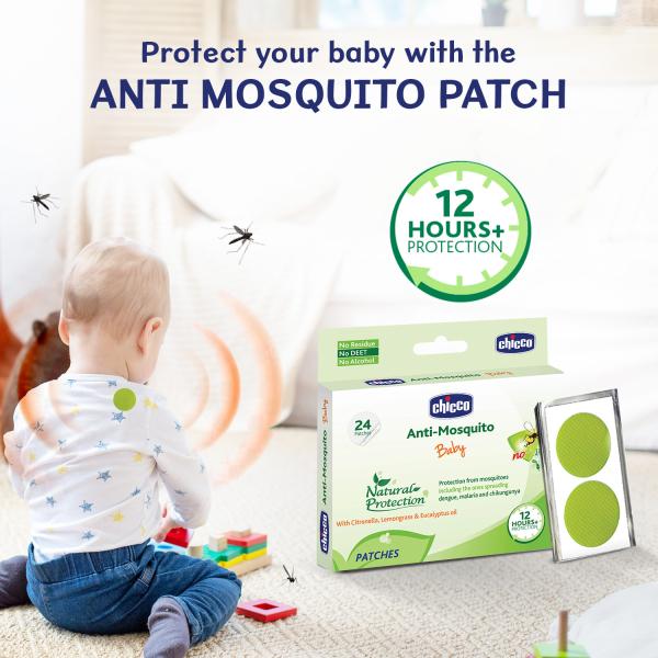 Chicco Baby Anti Mosquito Natural Protection Patches 24's - Mosquito Repellent