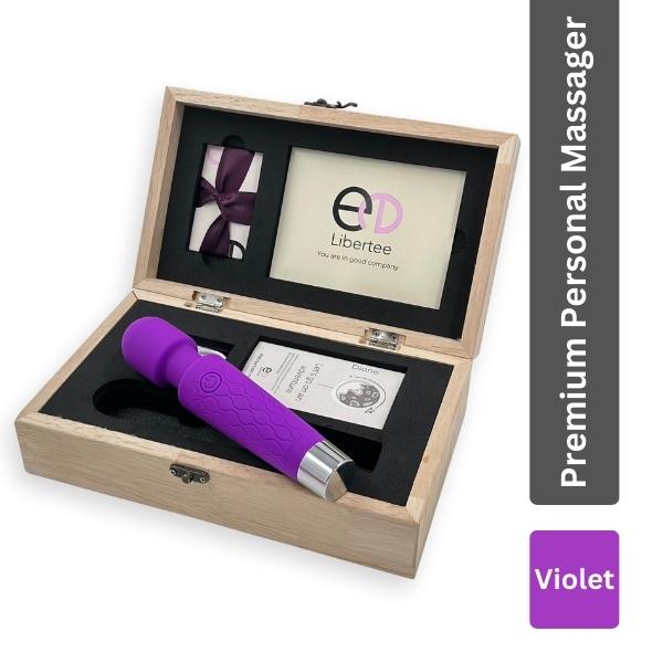 Libertee Body Massager Rechargeable 12 Modes Violet 1's - Massagers And Vibrators