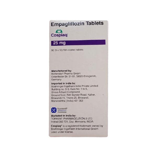 COSPIAQ 25mg Tablet 10's - Diabetes-Ant