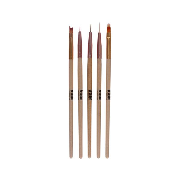 Netmeds | Bronson Professional Nail Art Brush and Gel Liner Brush Set 5's