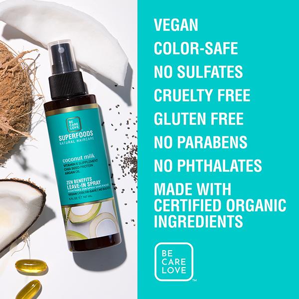 Bcl Superfoods Zen Benefits Leave In Spray 147 ml - Hair Sprays & Mists