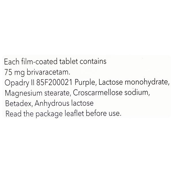 BRIVIACT 75mg Tablet 14's - Epilepsy/Convulsion-Ant