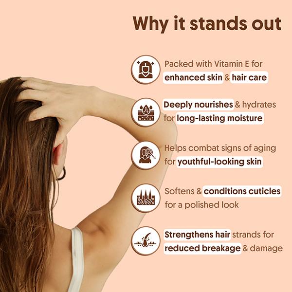 Aravi Organic 100% Pure and Natural Cold Pressed Almond Carrier Hair Oil 200 ml - Hair Oils