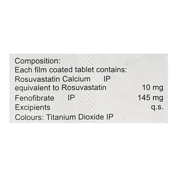 Zyrova F10 Tablet 10'S - High Cholesterol-Dys