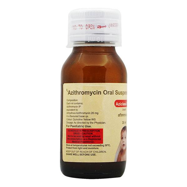 Aziclass 100mg Syrup 30ml - Bacterial Infections-Mac