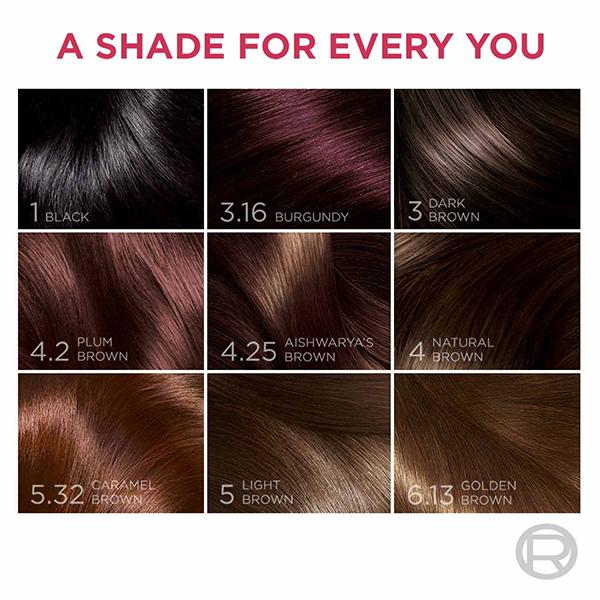 L'Oreal Paris Excellence Creme Hair Color, 6.13 Golden Brown (100gm + 72ml) 1's - Crème