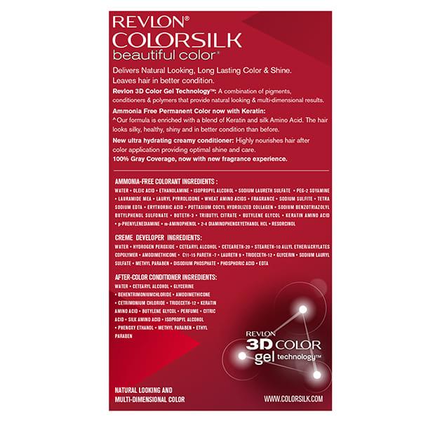 Revlon Colorsilk Hair 3D Color with Keratin - Medium Brown 4N 91.8ml - Crème