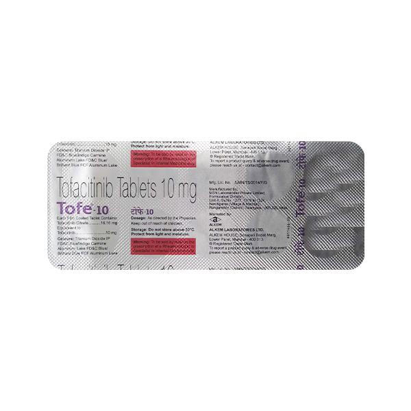 TOFE 10 Tablet 10's - Rheumatoid Arthritis-Dis