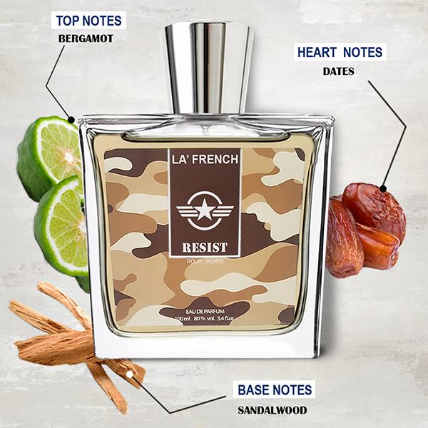 La French Resist Eau De Perfume for Men 100 ml - Men Perfumes (Edt/Edp)