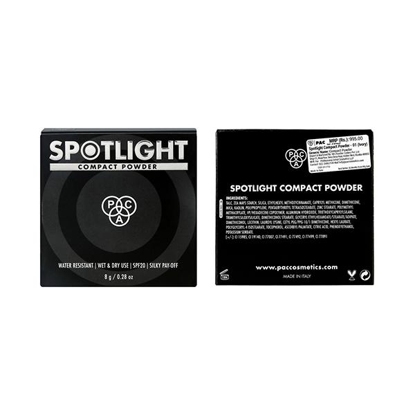 PAC Spotlight Compact Powder 01 Ivory 8 gm - Compact Powder