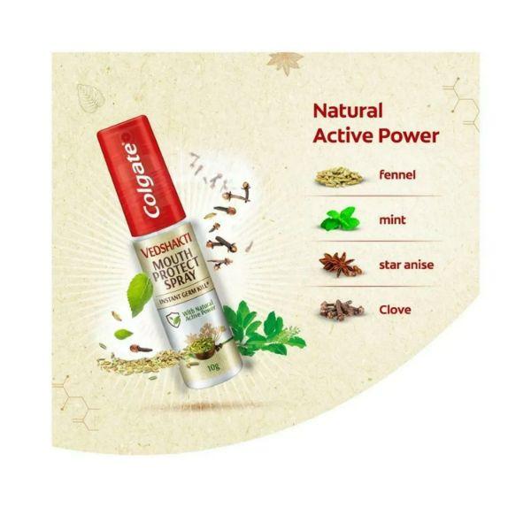 Colgate-Palmolive, Colgate Vedshakti Mouth Protect Spray 10 gm - Mouthwash