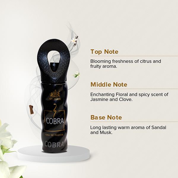 Vi-John Shaving Foam All Type Skin 400 gm + Cobra Eau De Parfum for Men 30 ml - Shaving Foams