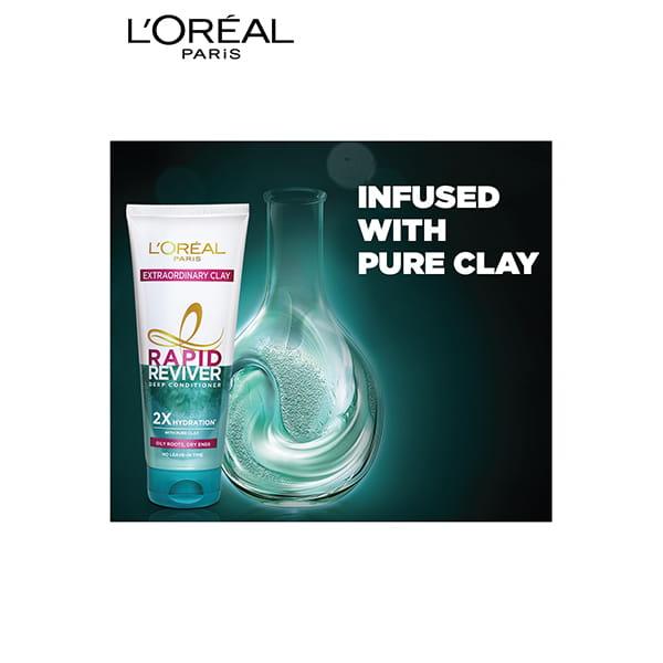 L'Oreal Paris Rapid Reviver Extraordinary Clay Deep Conditioner 180 Ml - Conditioners