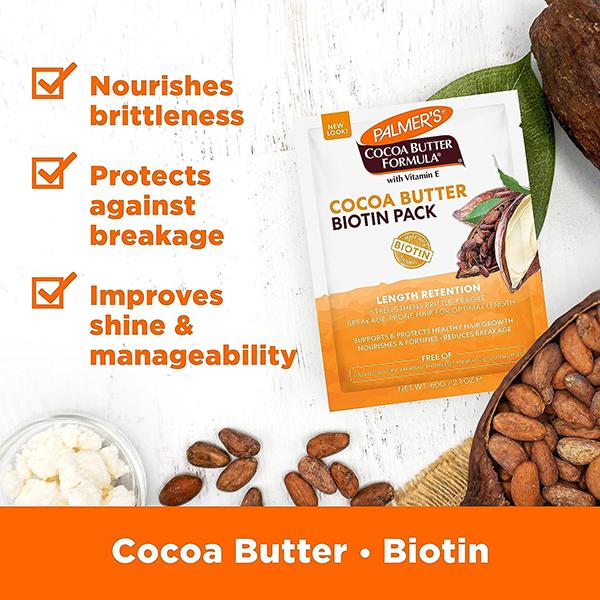 Palmer's Cocoa Butter & Biotin Length Retention Biotin Pack 60 gm - Conditioners