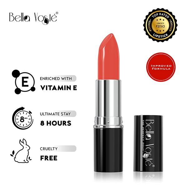 Bella Voste Sheer Creme Lust Lipstick Go For Peach 24 4.2 Gm - Lipsticks