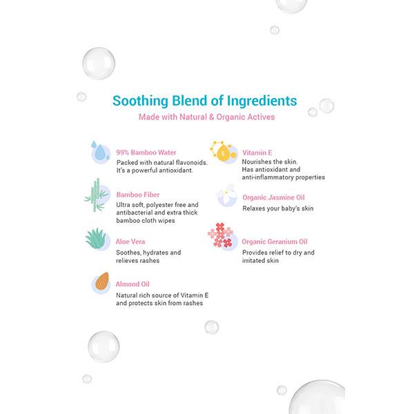 BabyChakra 99% Bamboo water wipes 72's - Diapers & Wipes