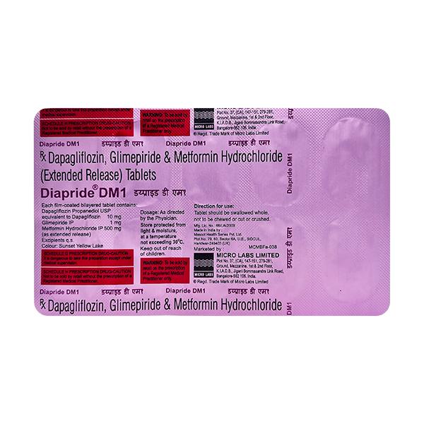 DIAPRIDE DM 1 Tablet 10's