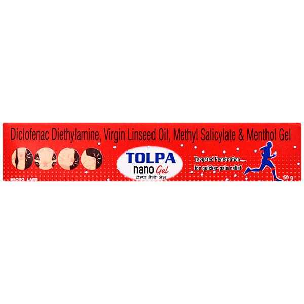 TOLPA NANO Gel 50gm - Pain relief-Nsa