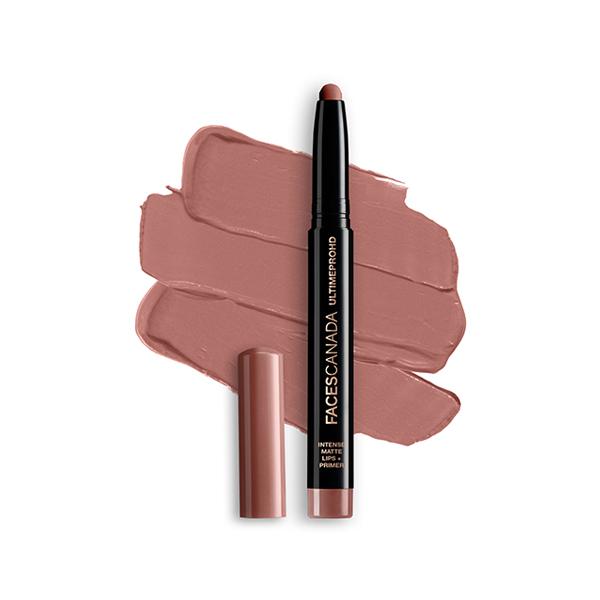 Netmeds | Faces Canada Ultime Pro Hd Intense Matte Lips + Primer - Marsala N02, 9Hr Long Stay 1.4 gm