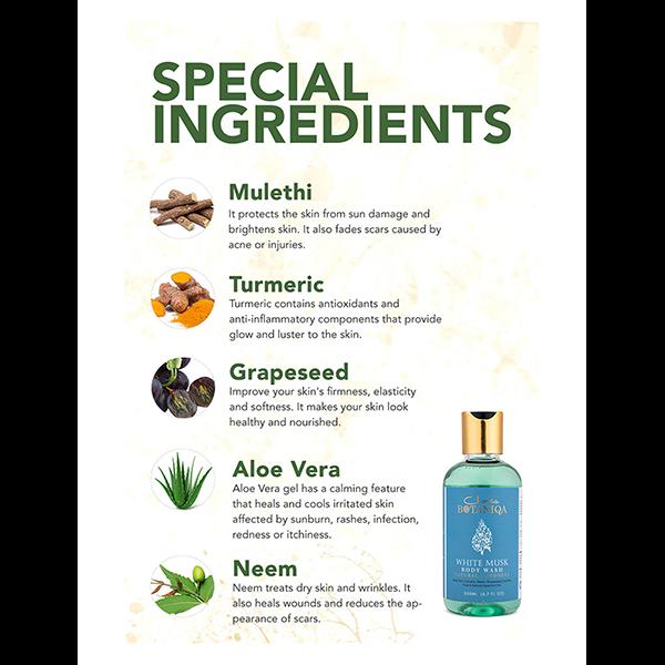 Clovia Botaniqa White Musk Body Wash 200 ml - Shower Gels & Body Wash