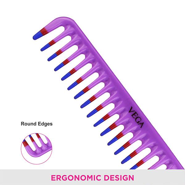 Vega Detangling Comb (1 Row) (1266) 28 gm - Hair Combs