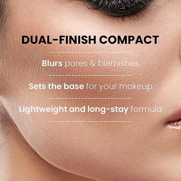 Lakme Xtraordin-airy Compact, 2 In 1 Compact + Foundation, Lightweight, SPF17, 06 Almond Honey, 9 gm - Compact Powder