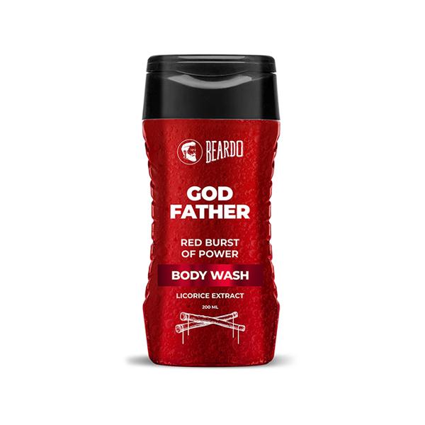 Beardo Godfather Red Burst of Power Body Wash for Men Licorice Extract 200ml - Shower Gels & Body Wash