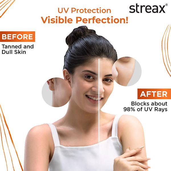 Streax Invisible Matte Gel Sunscreen SPF 50 PA+++, spf 50 , dry skin & combination skin 50 g - Face Sunscreen