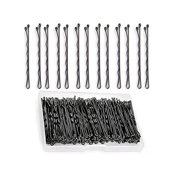 Netmeds | Bronson Professional Bobby Hair Pins 65mm with Storage Box Thick Black Ball Tip Metal 200's