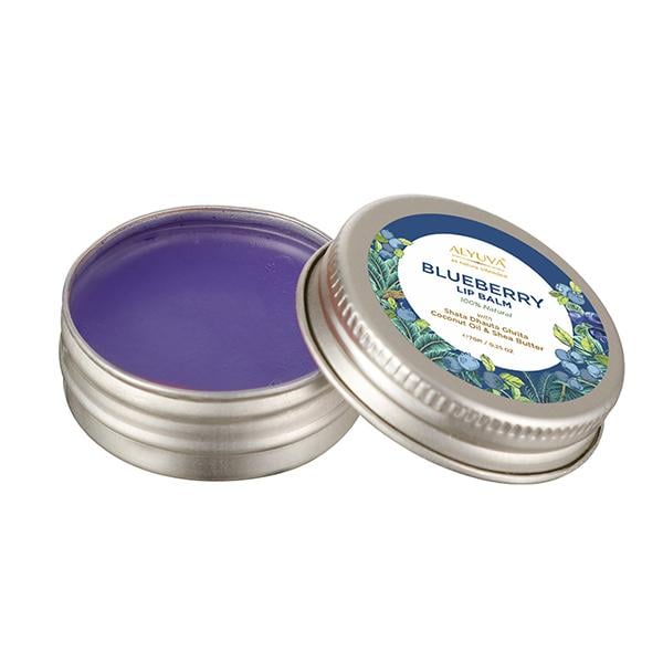 Alyuva Ghee Enriched Natural Blueberry Lip Balm, for all ages 7 gm - Lip Balms