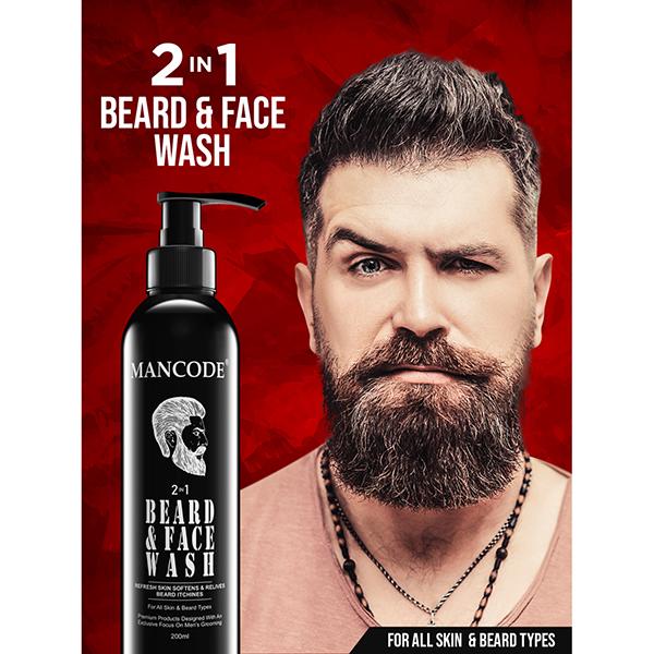 Mancode 2 in 1 Beard Wash and conditioner 200 ml - Conditioners