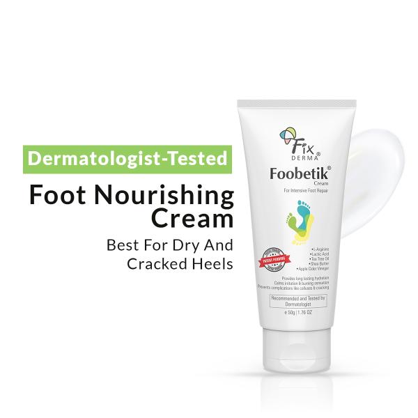 Netmeds | Fixderma Foobetik Foot Cream For Cracked Feet Heel Repair & Calloused Pack of 2 Combo 50gm each