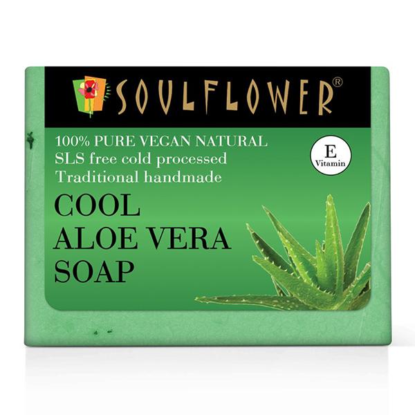 Netmeds | Soulflower Cool Aloe Vera Soap 150 gm