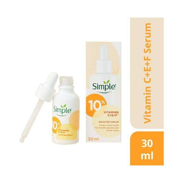 Netmeds | Simple Booster Serum 10% Vitamin C+E+F For Youthful Glowing Skin 30 ml