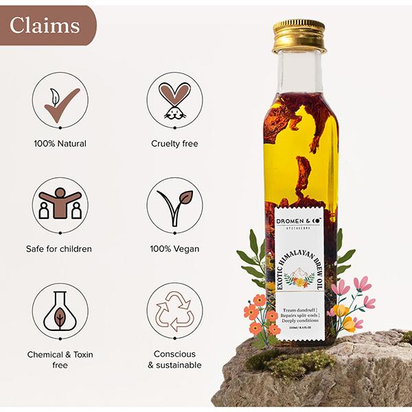 Dromen & Co Exotic Himalayan Brew Oil 250 ml - Hair Oils