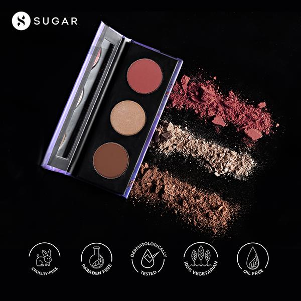 SUGAR Cosmetics Contour De Force Face Palette 02 Vivid Victory 12 gm - Face Palettes