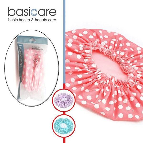 Basicare Premium Shower Cap Pink 1's - Loofahs & Sponges