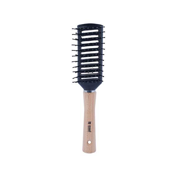 Netmeds | Bronson Professional Hair Brush Basic Flat Wooden Handle 12's