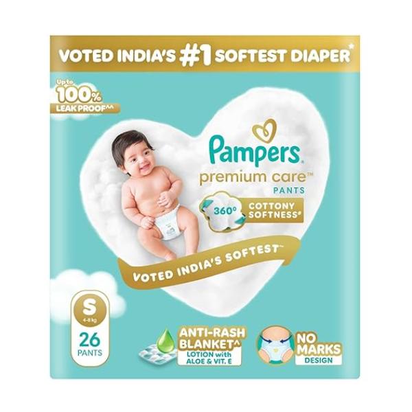 Pampers Premium Care Pants Diapers (S) 26 s