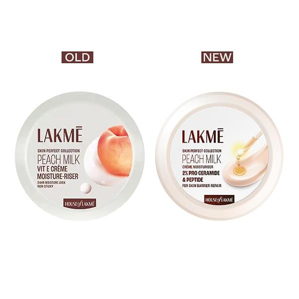 Lakme Peach Creme Moisturiser, Ceramide & Peptide, Skin Barrier Repair & Hydrated Glow 100 gm - Creams/Oils/Lotions