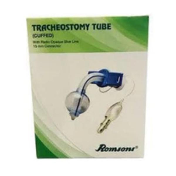 Romsons Tracheostomy Tube Cuffed (5.0 mm) 1's - Catheters & Tubes