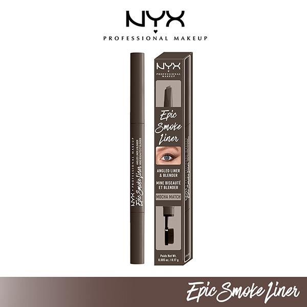 NYX Professional Makeup Epic Smoke Angled Liner and Blender - Mocha Match 0.17 gm - Eyeliners