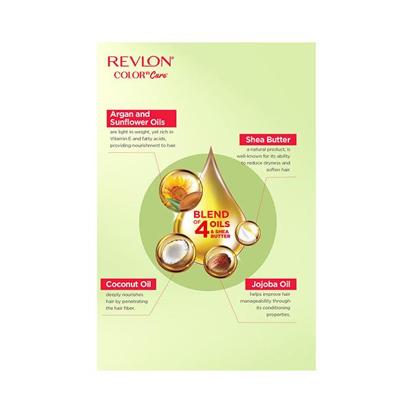 Revlon Color N Care Nourshing Permanent Hair Color Blend of Oil and Shea Butter - 3.16 Burgundy 40gm - Crème