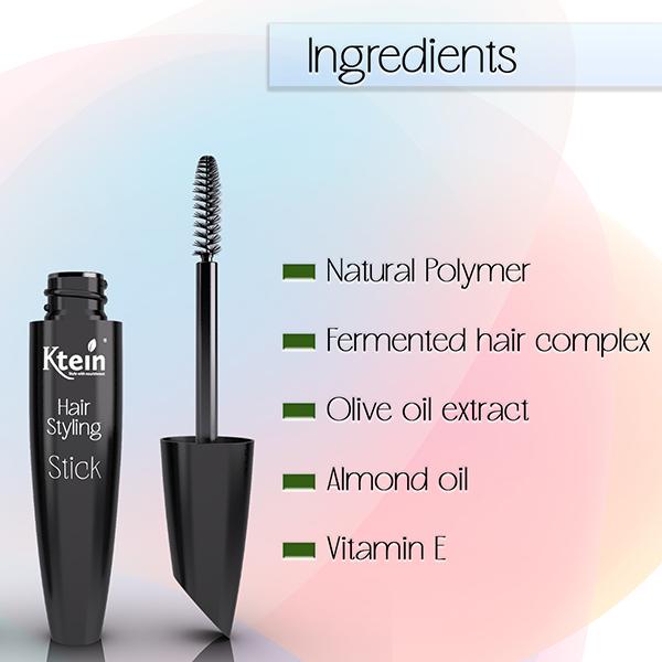 Ktein 100% Natural Plant Based Hair Styling Stick-Hair Finishing Stick, Baby Hair Gel, Small Broken Hair Finishing Cream, Non-Greasy and Non-Styling 12 ml - Hair Dryers
