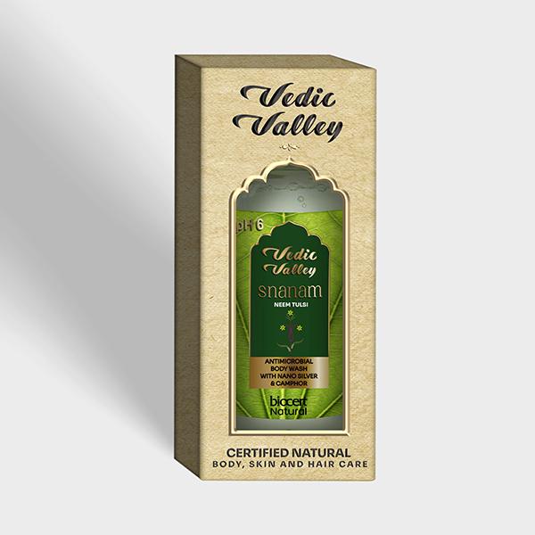Vedic Valley BODY WASH NEEM TUSLI CERTIFIED NATURAL 300 ml - Shower Gels & Body Wash